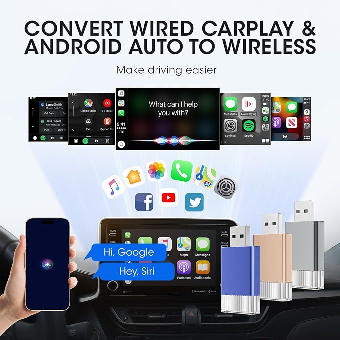 2in1 Mini Wireless Carplay Adapter - Image 7
