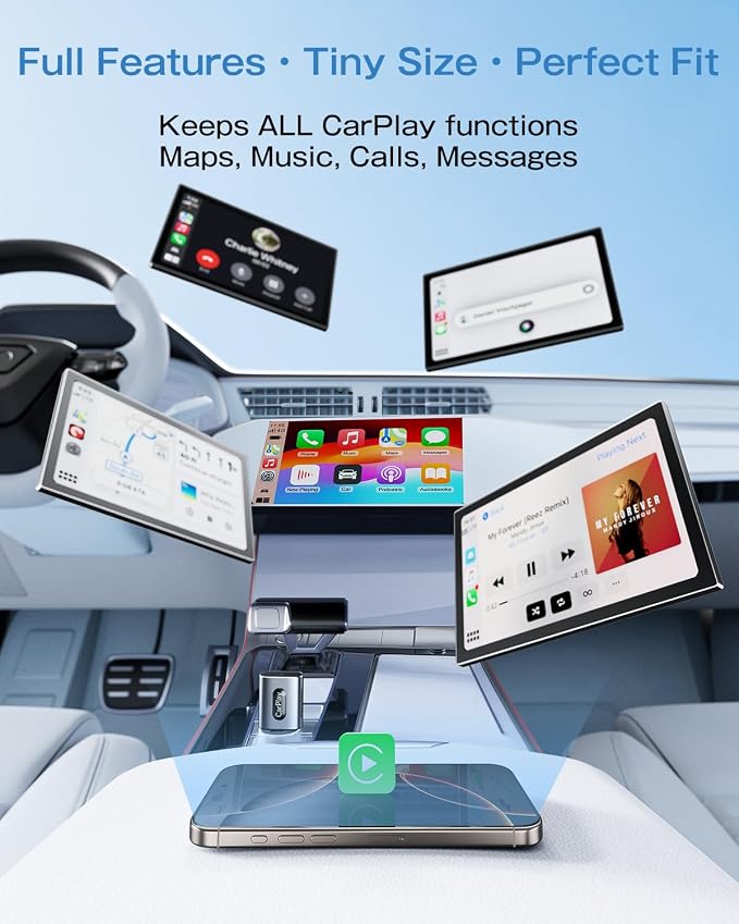 Wireless CarPlay Adapter for iPhone, 3X Faster Auto-Connect, No Lag, Plug & Play - Image 6