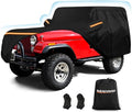 Car Cover for Jeep CJ5 1955-1983, Waterproof 210D Oxford Cloth and Cotton Cover by BIGACOVER