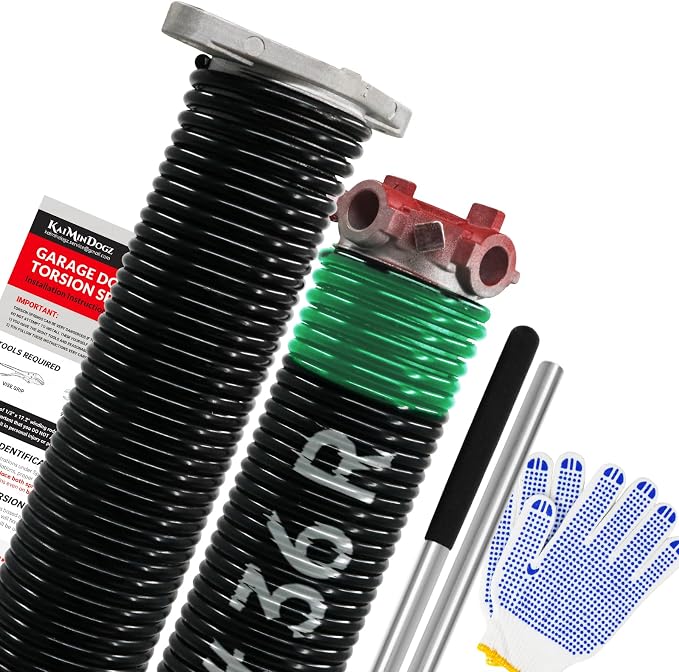 Pair of 1.75" Garage Door Torsion Springs Set by KaiMinDogzGarageDoorSpring