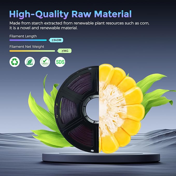 FLASHFORGE PLA Filament 1.75mm +/- 0.02mm Marsala, Color Changeable 3D Printer - Image 6