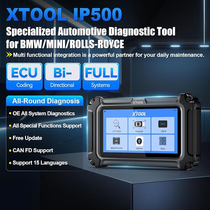 XTOOL IP500 for BMW OBD2 Scanner, Full Systems Bidirectional Scan Tool - Image 2