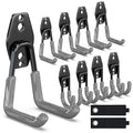 3-H Garage Wall Hooks 10 Pack, Heavy Duty Garage Hooks by 3-H