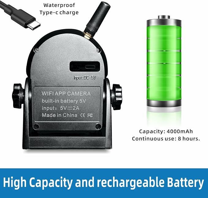 720P WiFi Backup Camera-Wireless Magnetic Reversing Camera - Image 4
