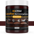 Medium Brown Leather Recoloring Balm, 12oz Leather Color Restorer by BSCPAM