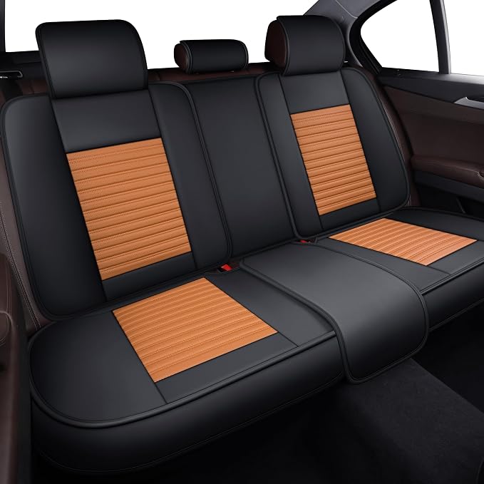 LINGVIDO Car Seat Covers, Breathable and Waterproof Faux Leather Automotive - Image 5