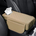 Car Armrest Cover Leather Car Console Covers Box Pad by Rneswi
