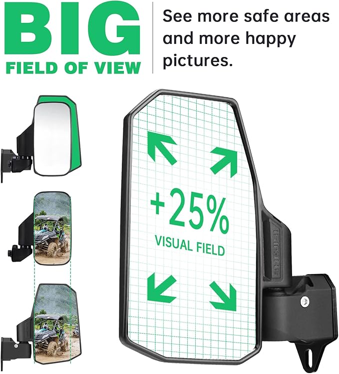 Defender Side Mirrors, The Spring Back Feature Allows Easy Reset After Fold - Image 4