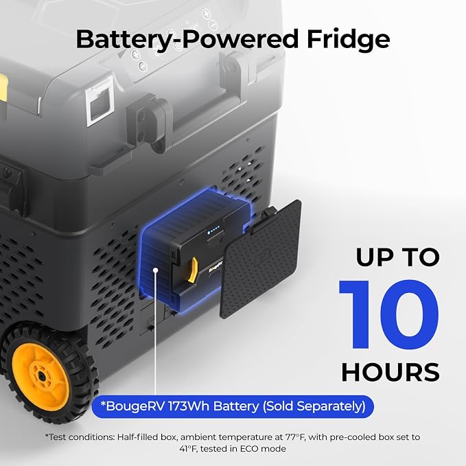 BougeRV 12 Volt Car Refrigerator, CRD2 43 Quart Portable Fridge Freezer - Image 5