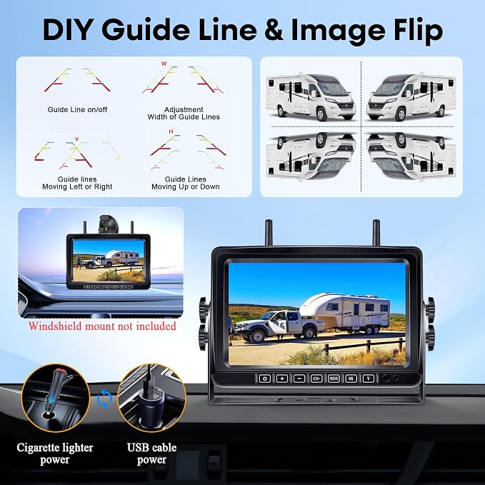 Wireless RV Backup Camera 7-inch - Image 7