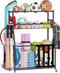 HOMREST Sports Equipment Storage, Ball Storage, Ball Holder, Garage Sports by HOMREST