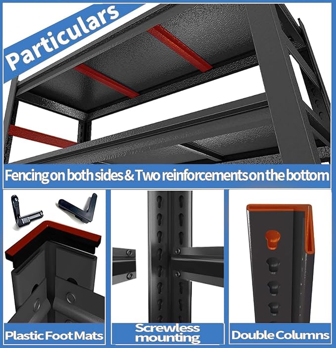 72-Inch Tall Garage Shelving Unit - Image 7