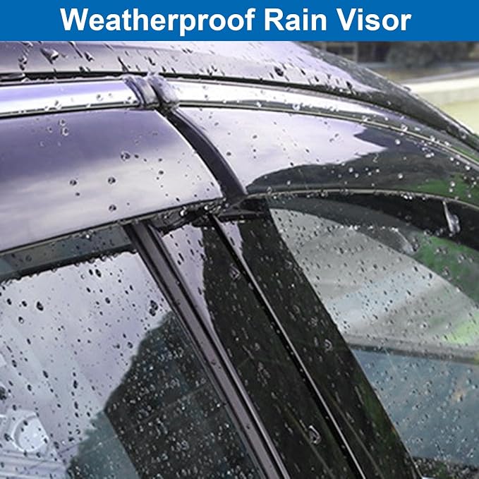 Window Guards Compatible with 2018-2024 Chevy Equinox Car Window Rain Guard - Image 6