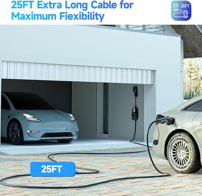 Level 2 EV Charger 40Amp, 240V 9.6KW Portable Electric Vehicle Charging Stations - Image 6