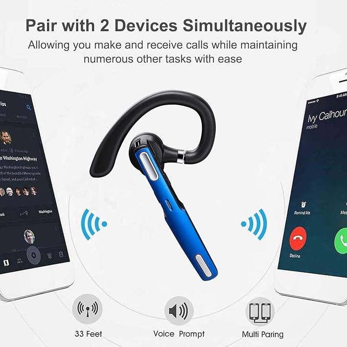 COMEXION Bluetooth Headset, Wireless Bluetooth Earpiece V5.0 Hands-Free - Image 5