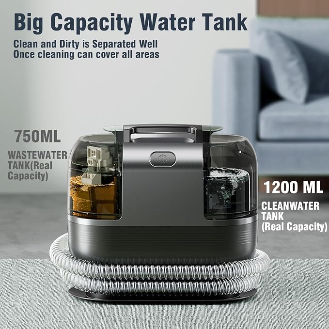 18Kpa Carpet Cleaner Machine, 500W Portable Carpet Spot and Upholstery Cleaner - Image 4