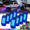 Xprite RGB Bluetooth Rock Lights Kit, w/RF Remote Controller by XPRITE