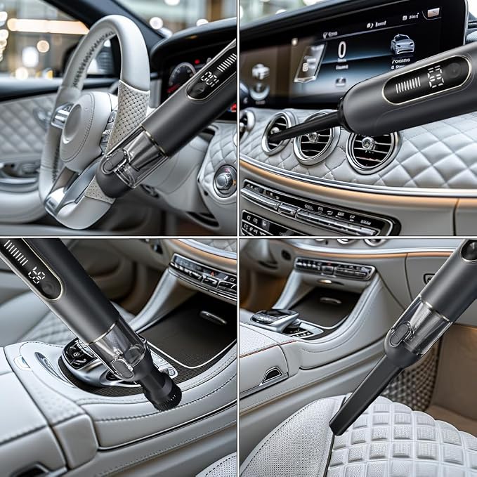 4-in-1 Handheld Cordless Car Vacuum – 19000PA, Brushless Motor, 2-in-1 Blow & - Image 4
