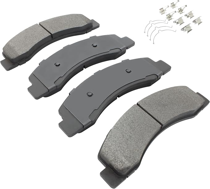 Premium Semi-Metallic Front Brake Pads Compatible - Image 2