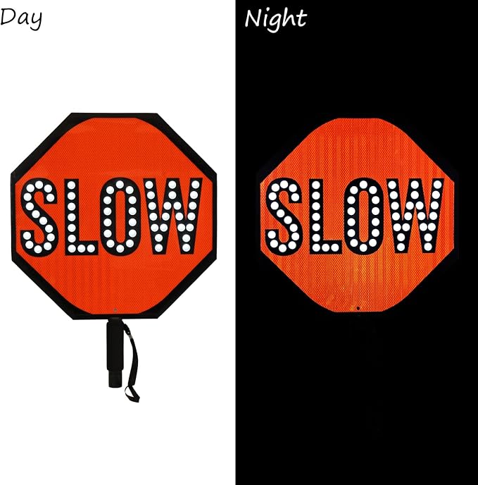 SmartSign LED STOP SLOW Paddle - Image 7