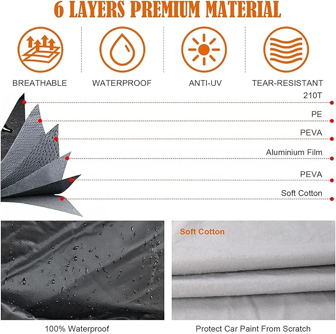 Waterproof Car Cover Compatible - Image 5