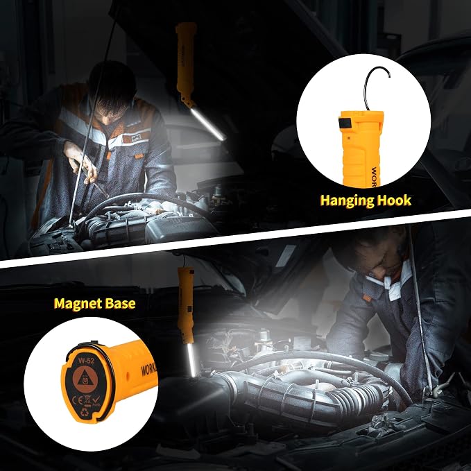 LED Worklight Flashlight, Suranew COB Rechargeable Work Lights - Image 4