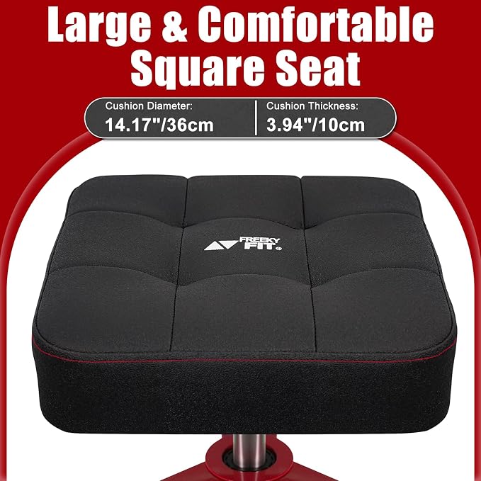 Adjustable Shop Stool, Garage Mechanic Stool Chair, Work Seat - Image 4
