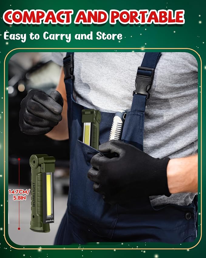 Coquimbo Tool Gifts for Men Him, Rechargeable LED Work Light Grill Light - Image 6