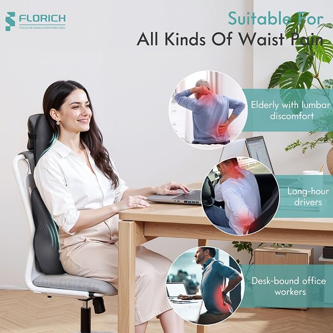 FLORICH Car Lumbar Support Pillow and Neck Headrest Pillow - Image 5