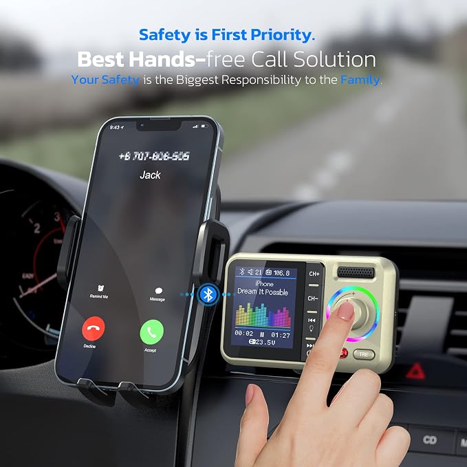 Nulaxy Bluetooth FM Transmitter - Image 4