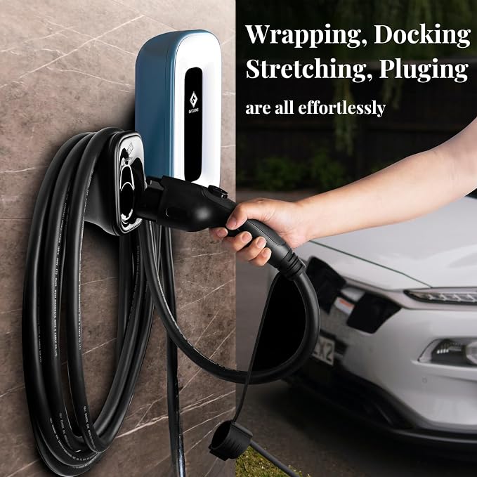 EV Charger Level 2，50 Amp Charge Station, Indoor/Outdoor EVSE, 25Ft Cable Level - Image 7