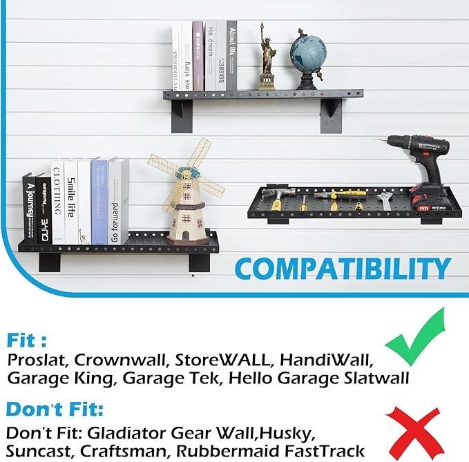 Slatwall Shelves 24 Inch, Slatwall Accessories - Image 3
