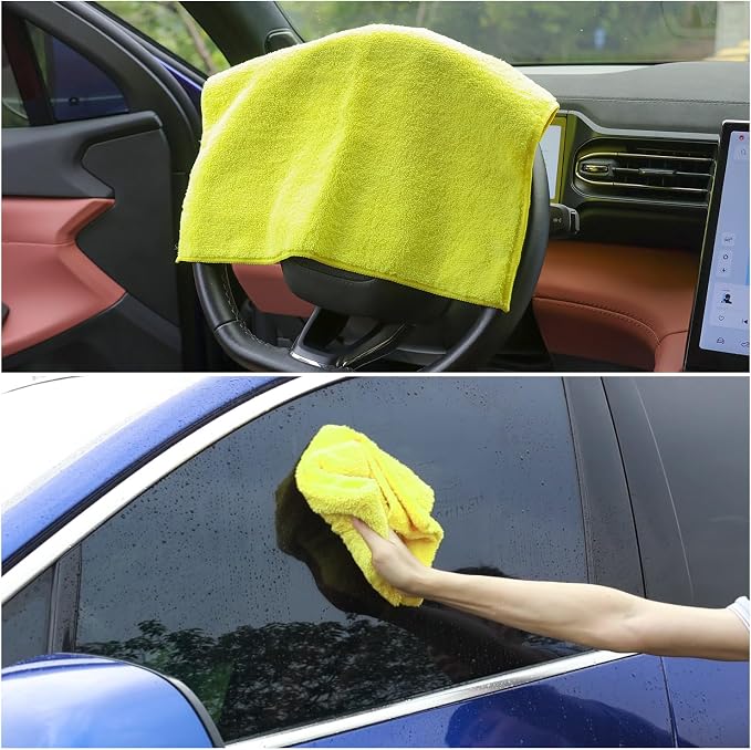 Wash Cloths for Car Interior & Exterior, Microfiber Towels Cleaning Highly - Image 5
