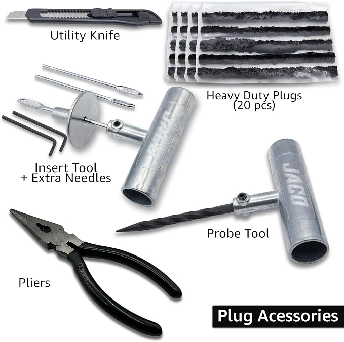 JACO TRX-50 Heavy Duty Tire Repair Kit | Universal Tire Plug Kit - Image 2