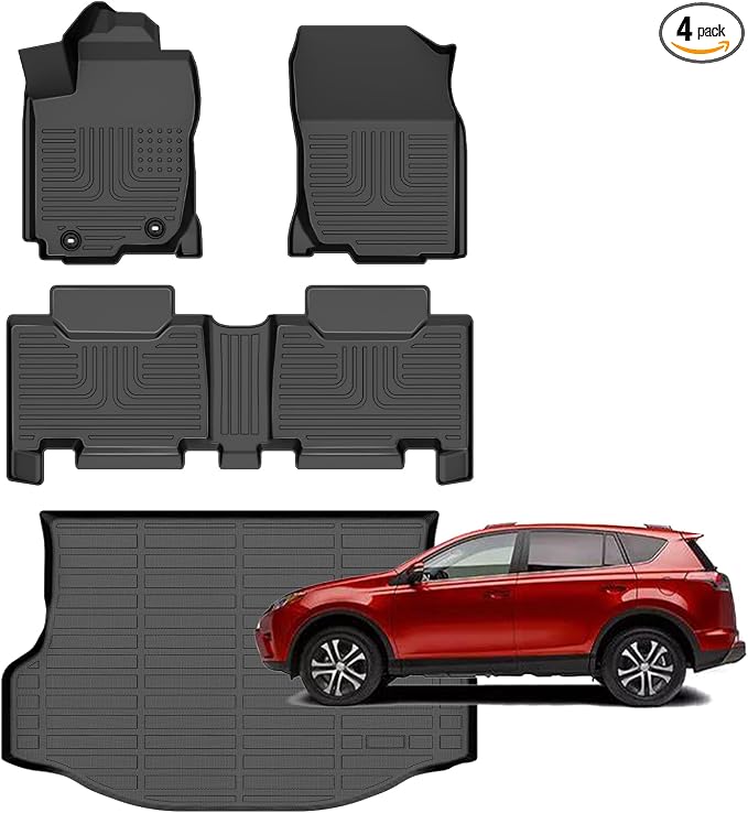 for Toyota RAV4 Floor Mats 2018 2017 2016 2015 2014 2013, Car Mats by Norand
