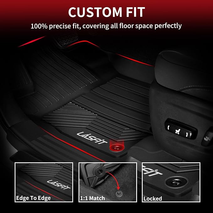 LASFIT Floor Mats&Trunk Mat for Toyota RAV4 2019-2025 All Weather TPE Mats - Image 2