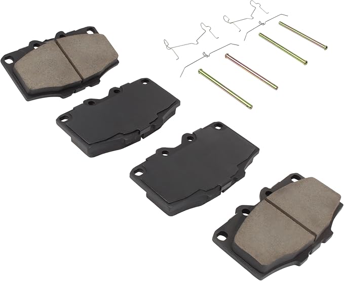 Premium Semi-Metallic Front Brake Pads Compatible - Image 2