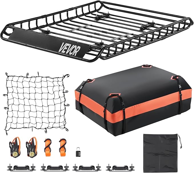 VEVOR Roof Rack Basket, Universal Rooftop Cargo Carrier by VEVOR
