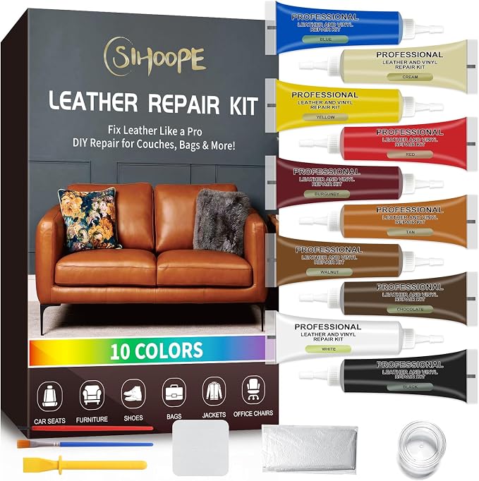 Leather Repair Kit, Car Seats, Jacket & Purse by SIHOOPE