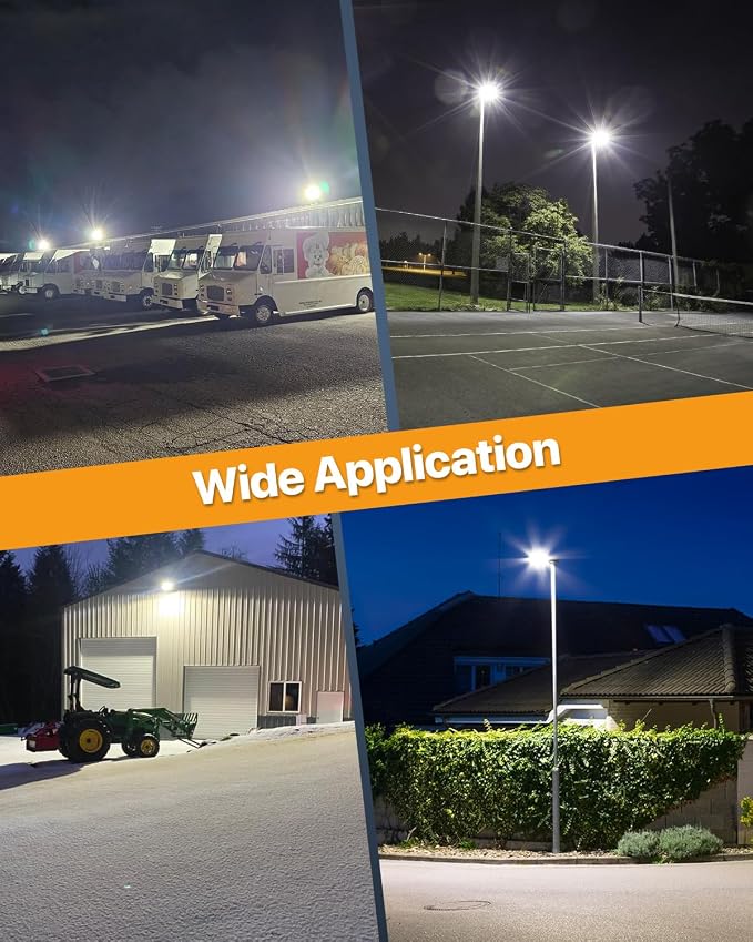 Parking Lot Light 200W 30, 000LM Slip Fitter 200 Watt Led Street Pole Light - Image 7