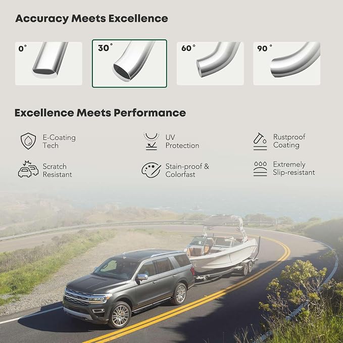 YHTAUTO 5 Inch Running Boards Side Steps Fit 2007-2019 Chevy Silverado & GMC - Image 5