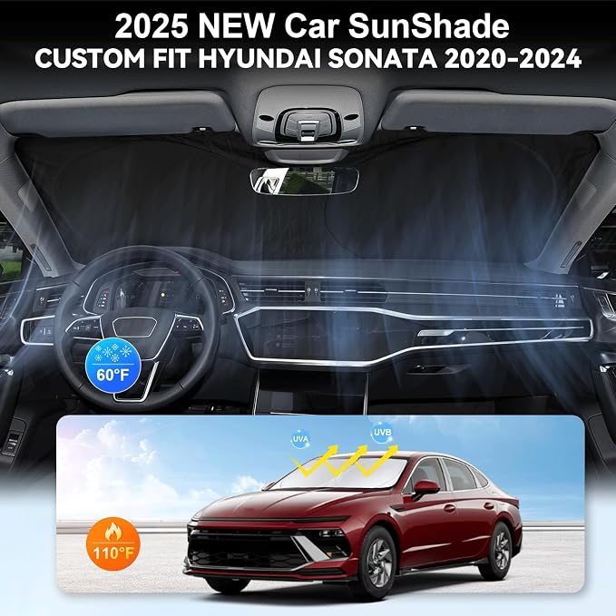 Custom Fit Sonata Windshield Sunshade - Image 4