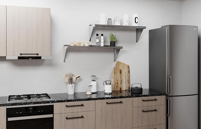 AmGood 36" Long X 12" Deep Stainless Steel Wall Shelf | NSF Certified | - Image 7