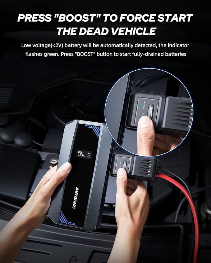 AUTOONE Car Jump Starter 5800A Battery Booster, Portable Battery Pack - Image 3