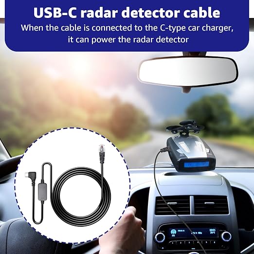 USB-C to RJ11 Plug Cable, Radar Detector Cable - Image 2