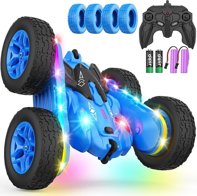 Remote Control Car, Rc Cars Stunt Kids Toys New Upgraded Strip Lights and by Terucle