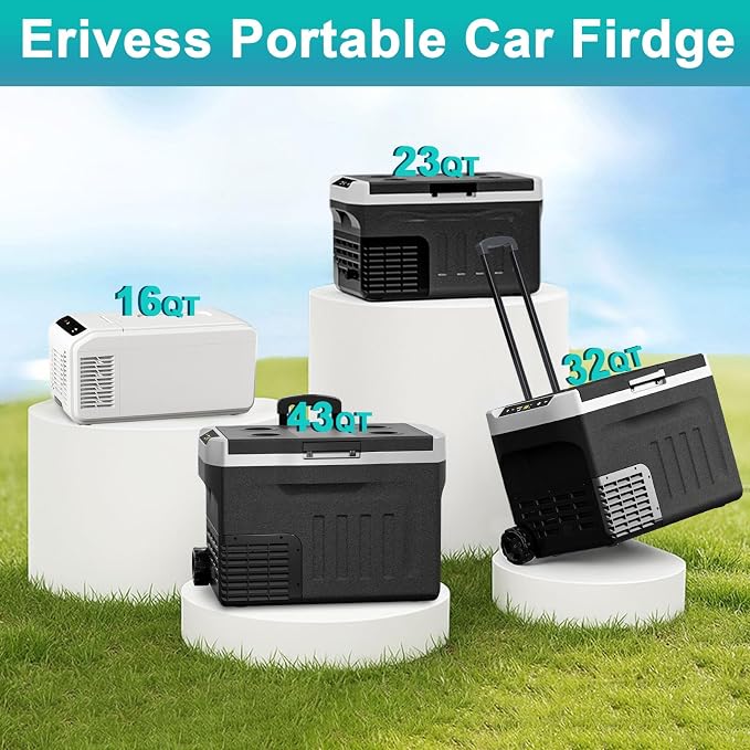 Eeivess 12 Volt Refrigerator, 16QT Portable Freezer Compressor Cooler, 12/24V - Image 7