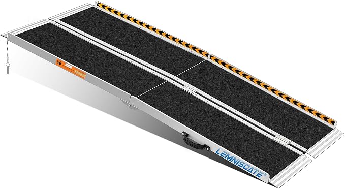 LEMNISCATE 6FT Wheelchair Ramp, 29.2” W Non-Slip Portable Ramps by LEMNISCATE
