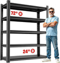 Heavy Duty Shelving – Metal 5 Shelf Storage Unit by OLLRRACT