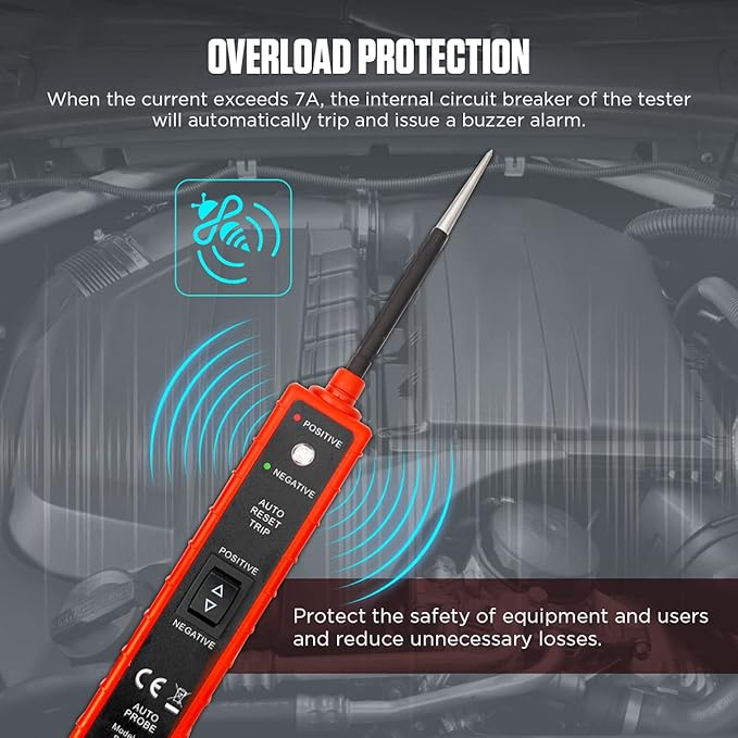CMTOOL Power Circuit Probe Tester 6V-24V DC Test Light, Automotive Circuit - Image 5